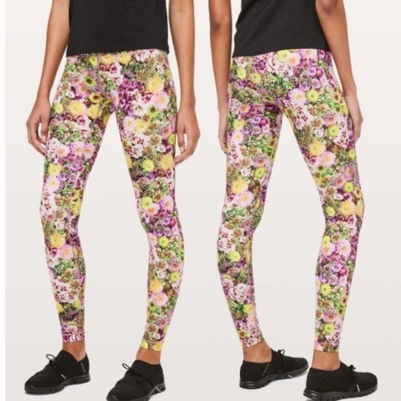 Lululemon Wunder Under High-Rise Tight Nulux Inflorescent Multi Floral Sz 2 - Picture 1 of 8